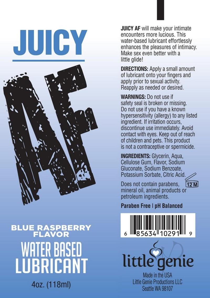 Af Lube Blue Raspberry 4oz