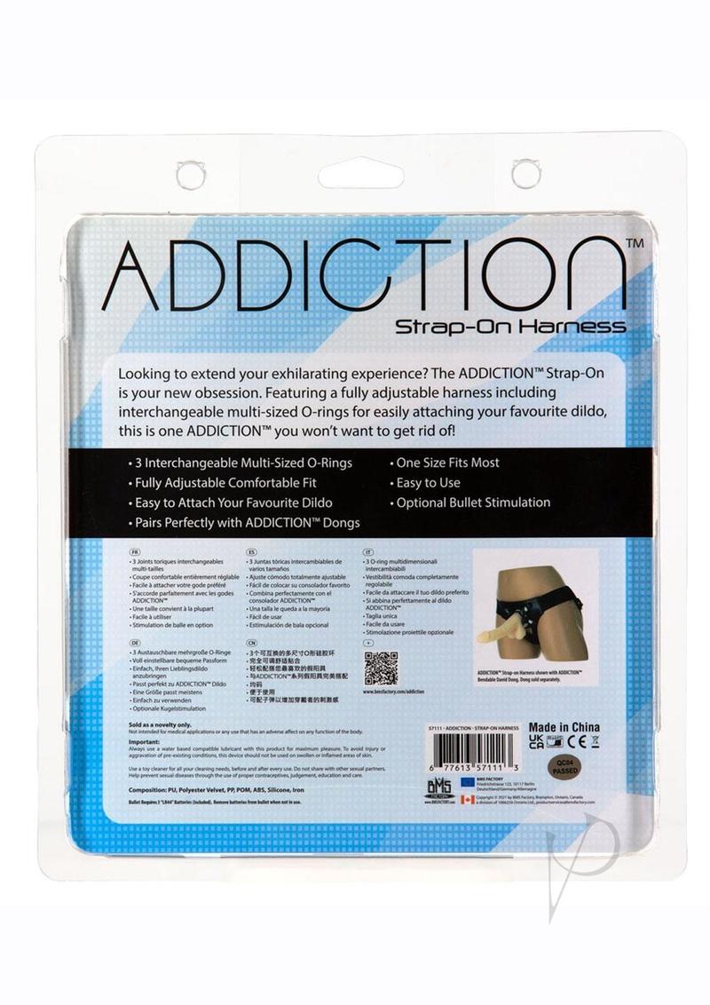 Addiction Strap On Harness O/s Black