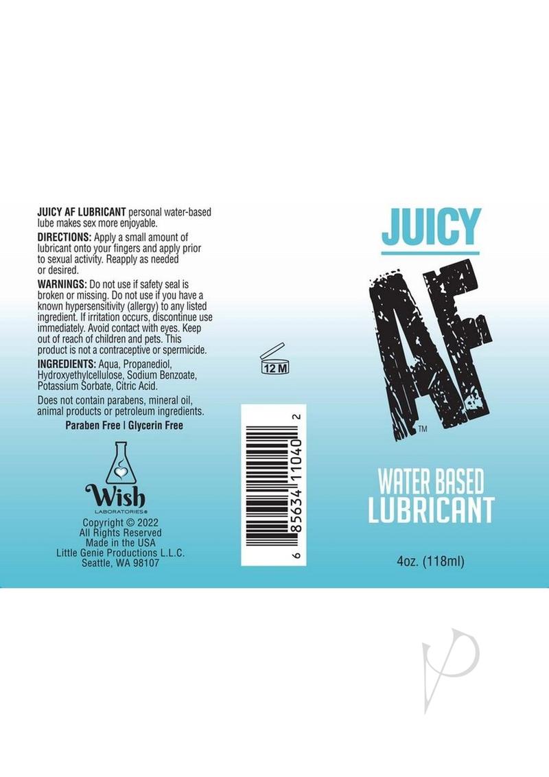 Af Water Based Lubricant 4oz