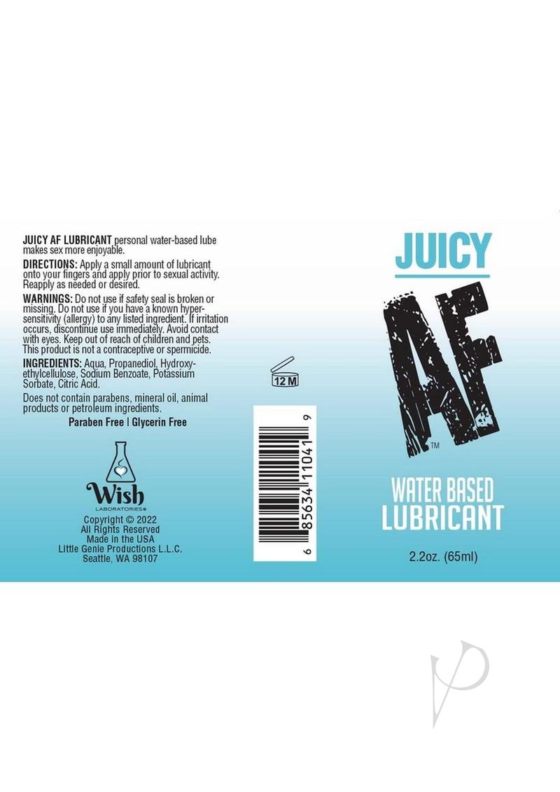 Af Water Based Lubricant 2oz