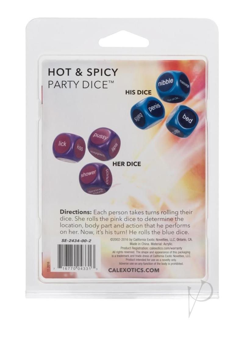 Hot and Spicey Party Dice