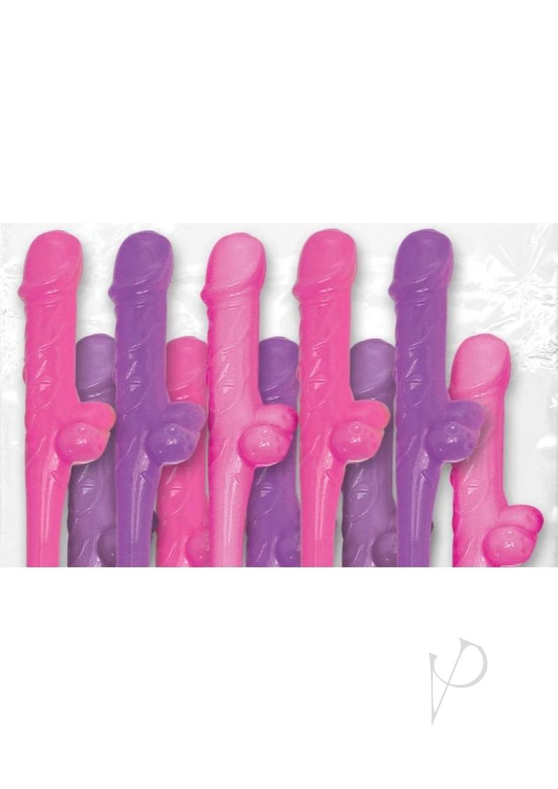 Bp Dicky Sipping Straws Asstd 10pk