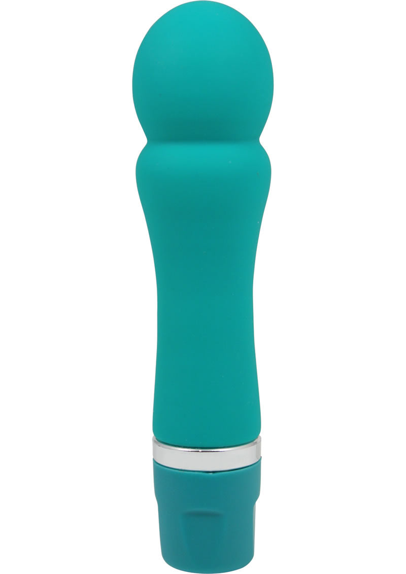 Silicone Mmmm-mmm Pop Vibe with teal body and ergonomic design