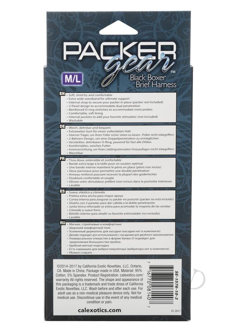Packer Gear Black Boxer Harness M/l