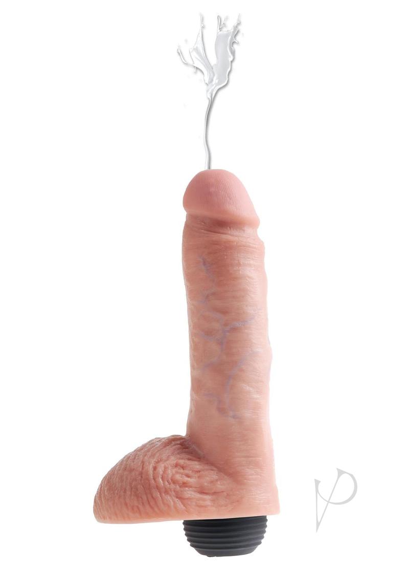 Kc 8 Squirtin Cock W/balls Flesh