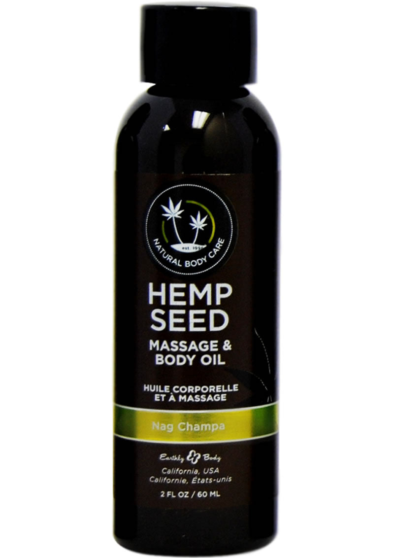 Hemp Massage Oil Nag Champa 2oz