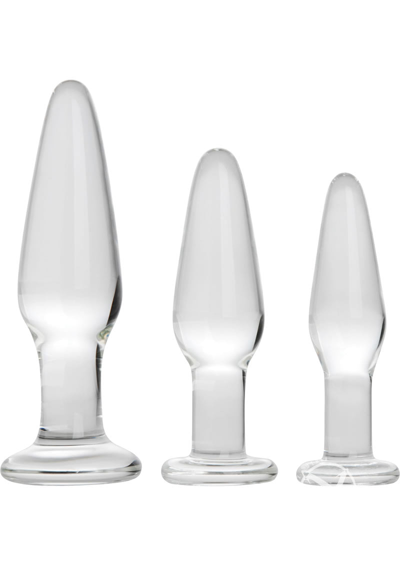 Prisms Dosha 3 Piece Glass Anal Plug Kit