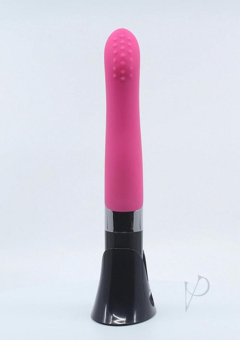 Sensuelle Pearl Pink vibrator with a distinctive black base