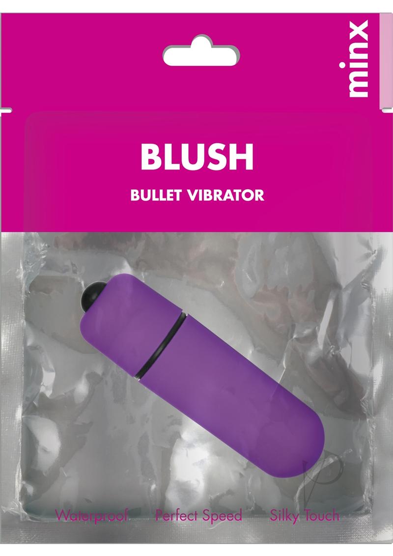 Minx Blush Single Speed Mini Bullet Vibrator in its original packaging