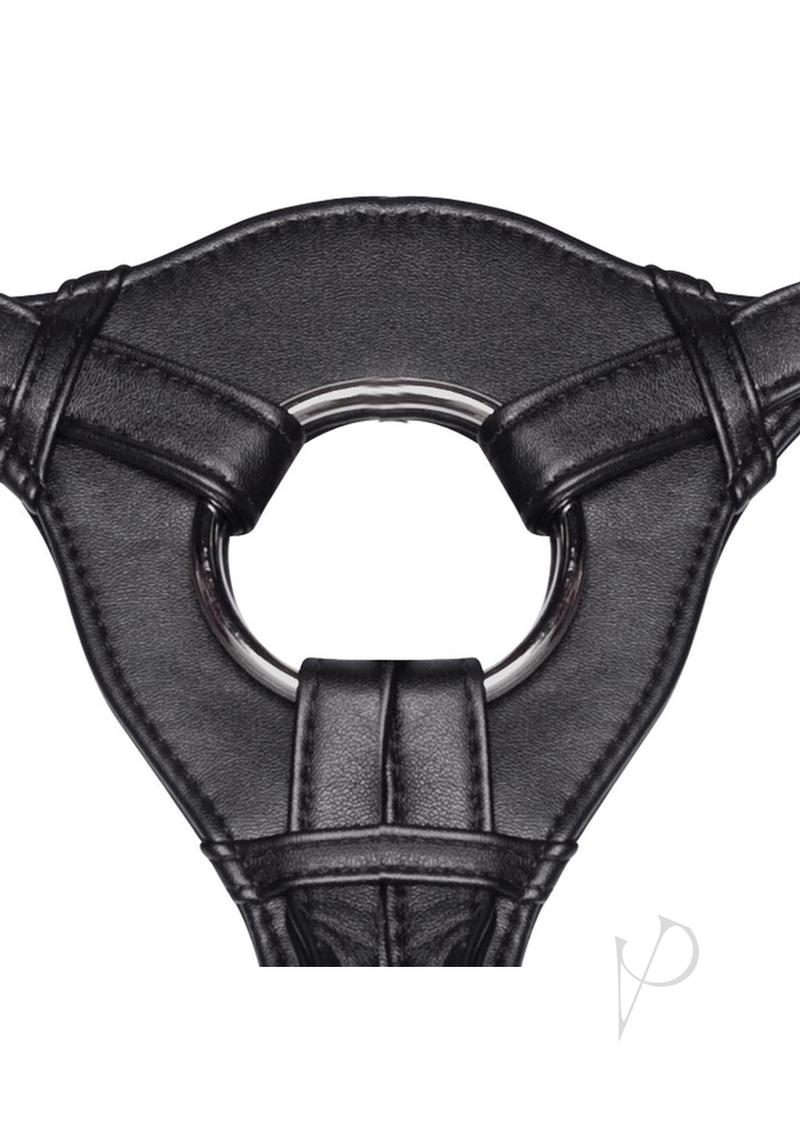 Lux F Patent Leather Strap On Black