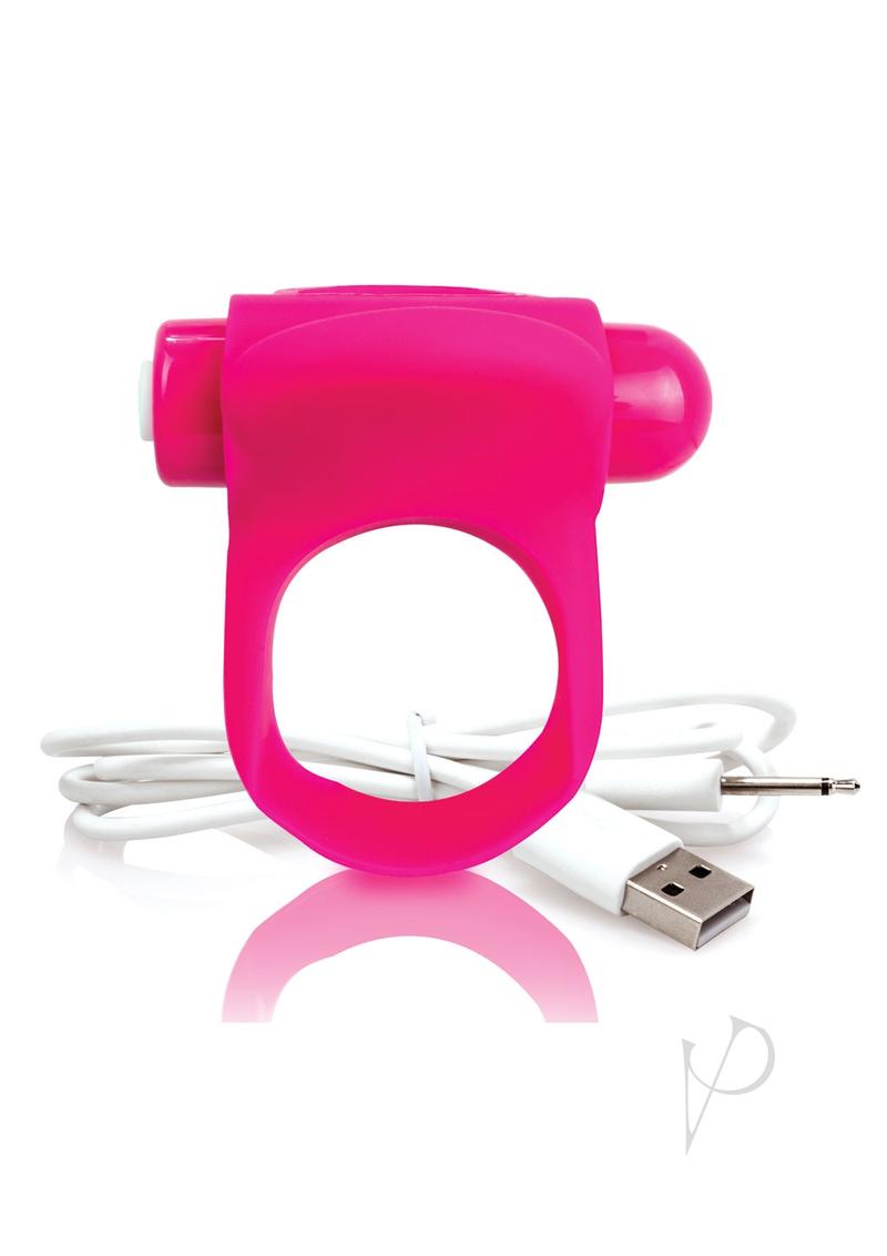 Close-up of the pink You Turn Plus vibrator with power button visible