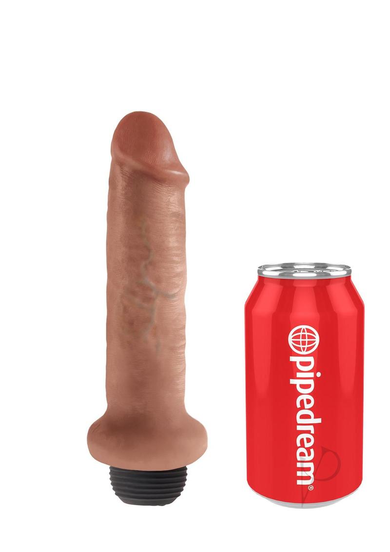 Kc 6 Squirting Cock W/balls Tan