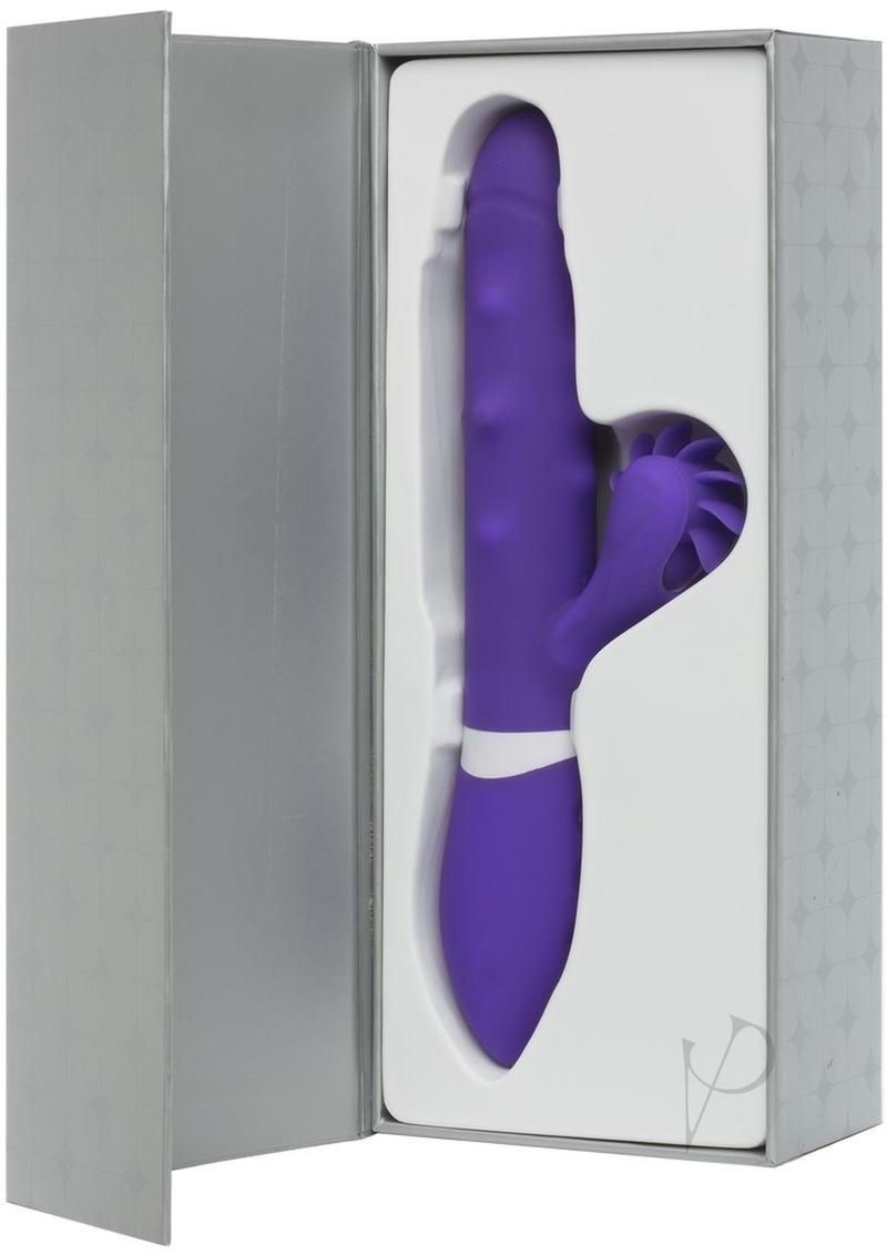 Ivibe Select Iroll purple vibrator packaged in its box