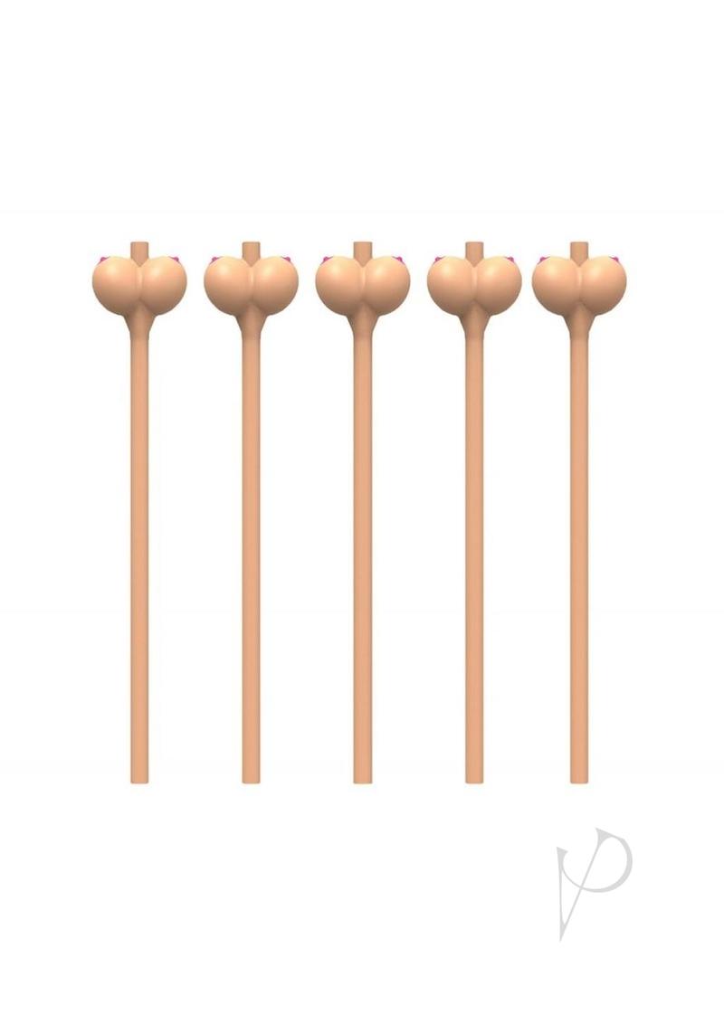 Boobie Straws Flesh 6 Pack