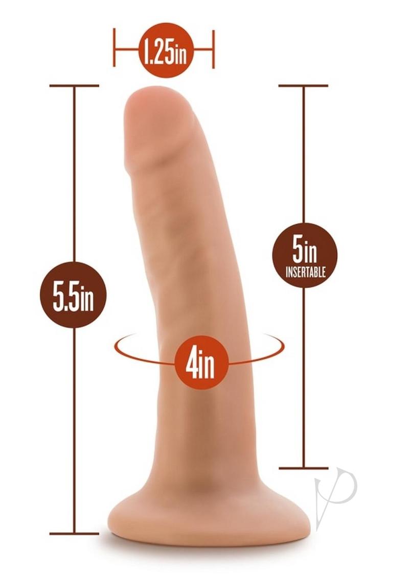 Dr Skin Cock W/suction 5.5 Vanilla