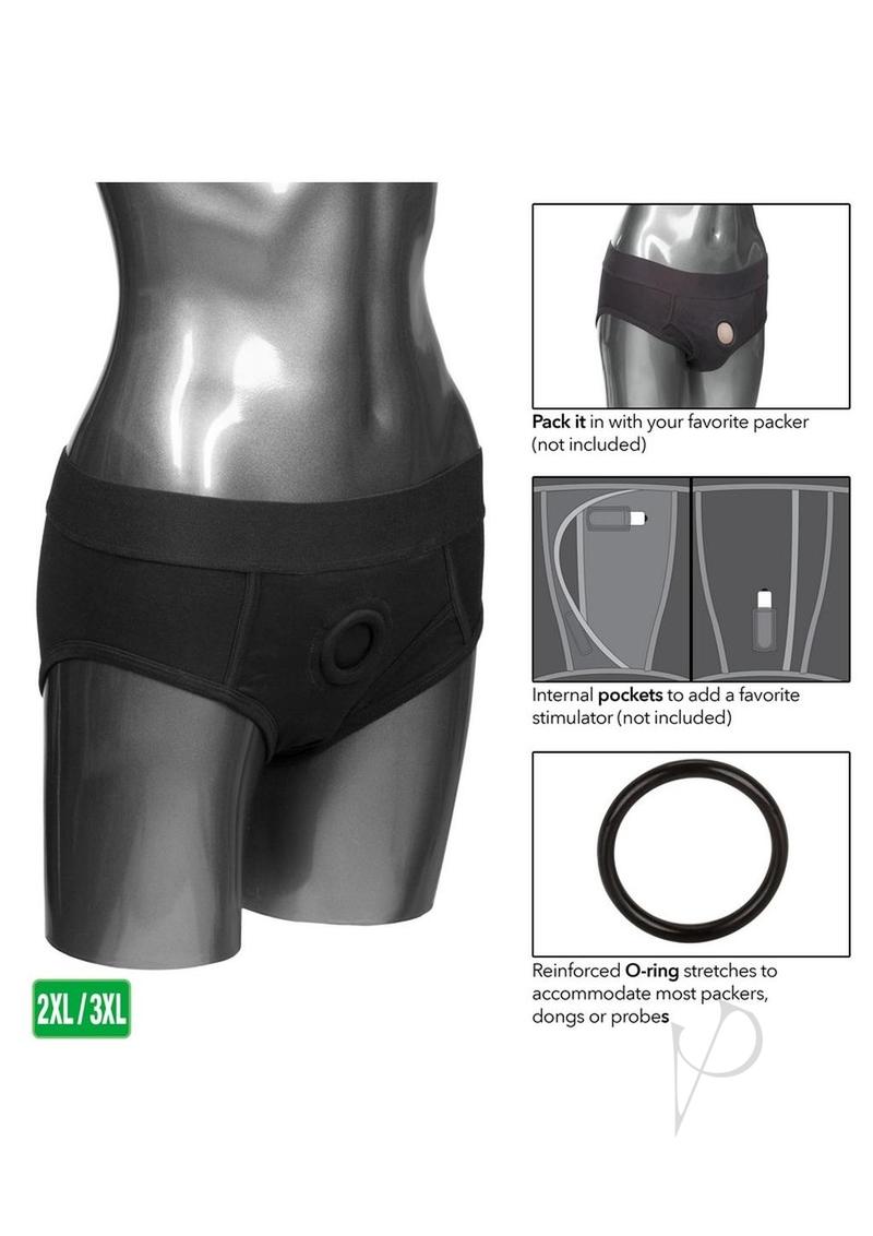 Packer Gear Black Brief Harness 2xl/3xl