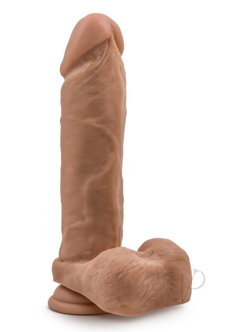 Au Naturel Dildo With Suction 9 Mocha