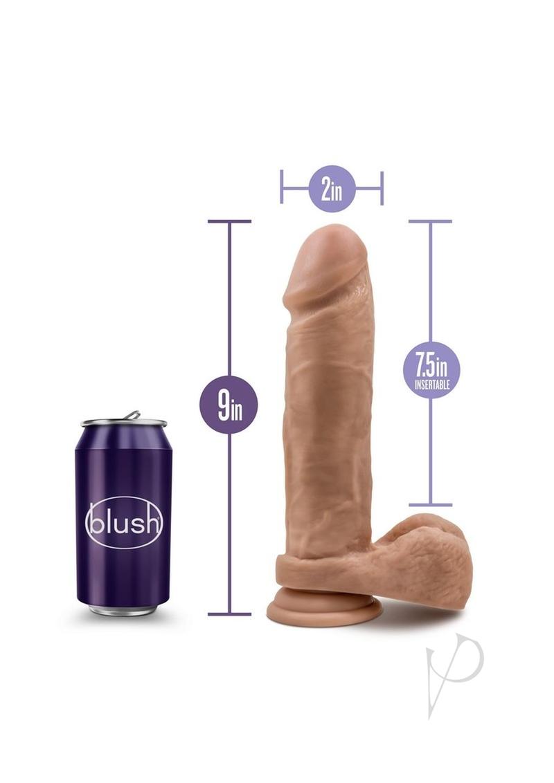 Au Naturel Dildo With Suction 9 Mocha