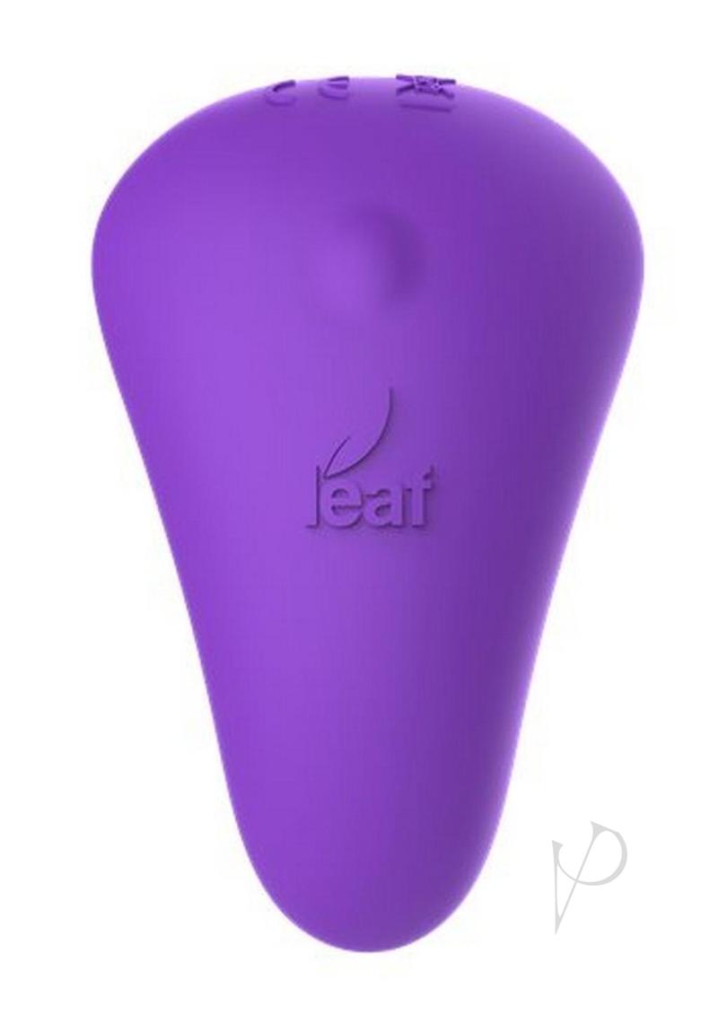 Leaf+ Spirit purple vibrator isolated on white background