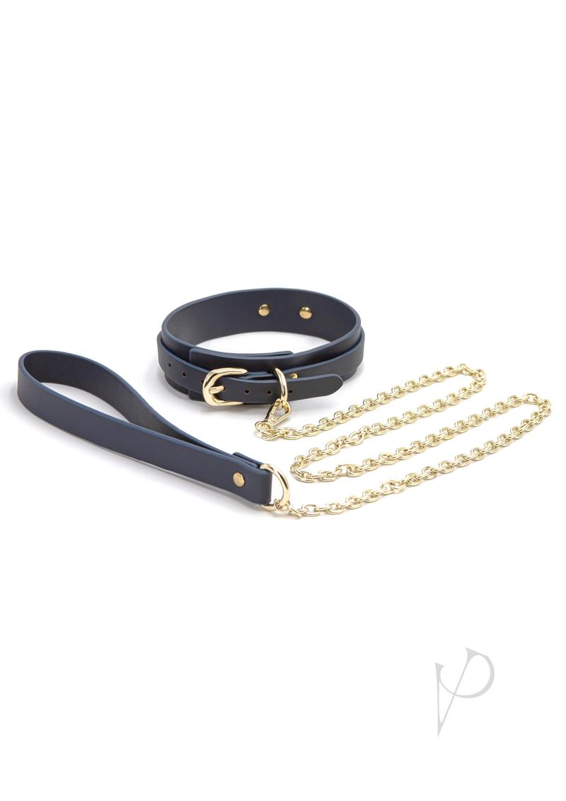 Bondage Couture Collar/leash Blue