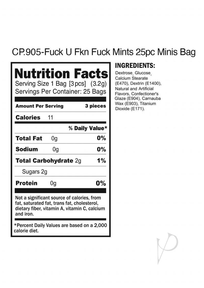 Cp Fuck You You Fuckin Mints 25pc Bag