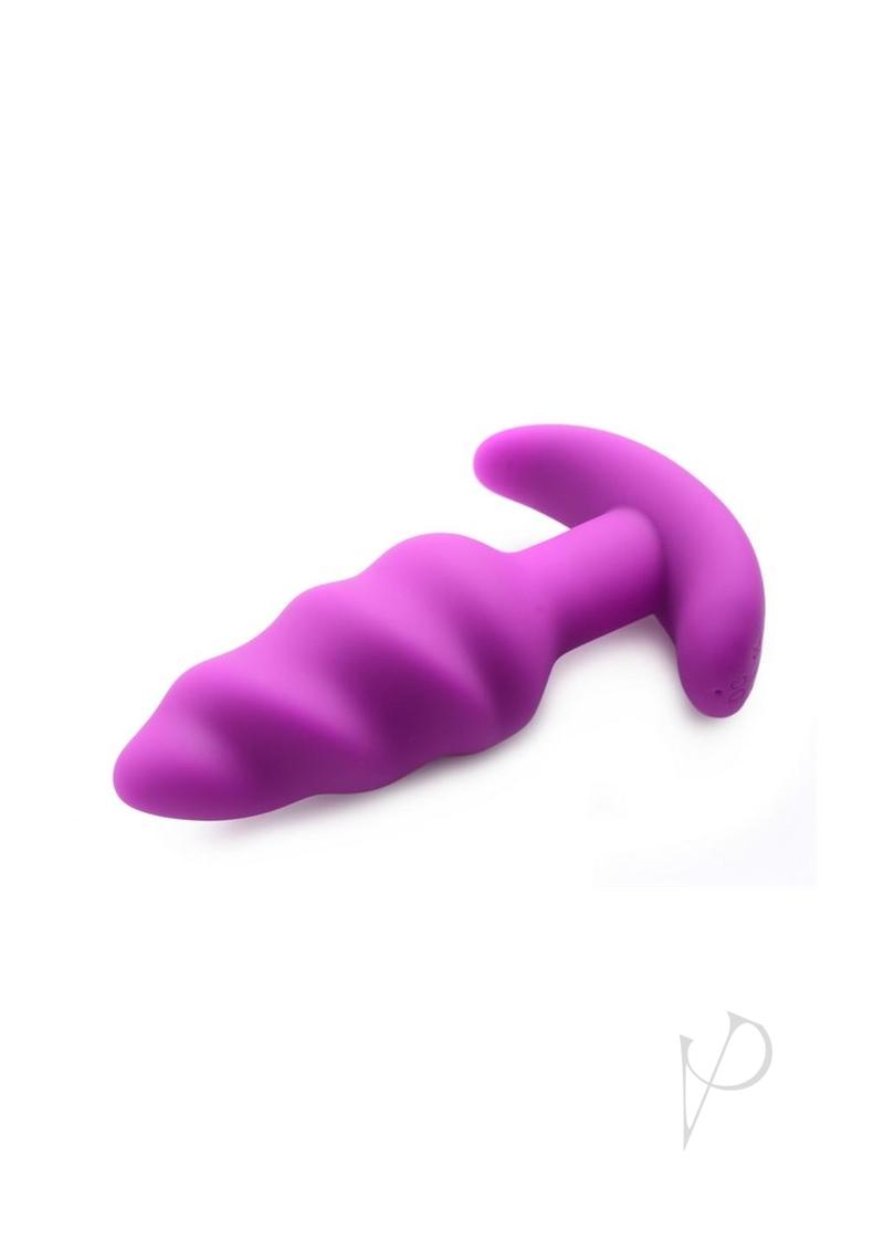 Bang 21x Vibe Swirl Plug W/remote Purple