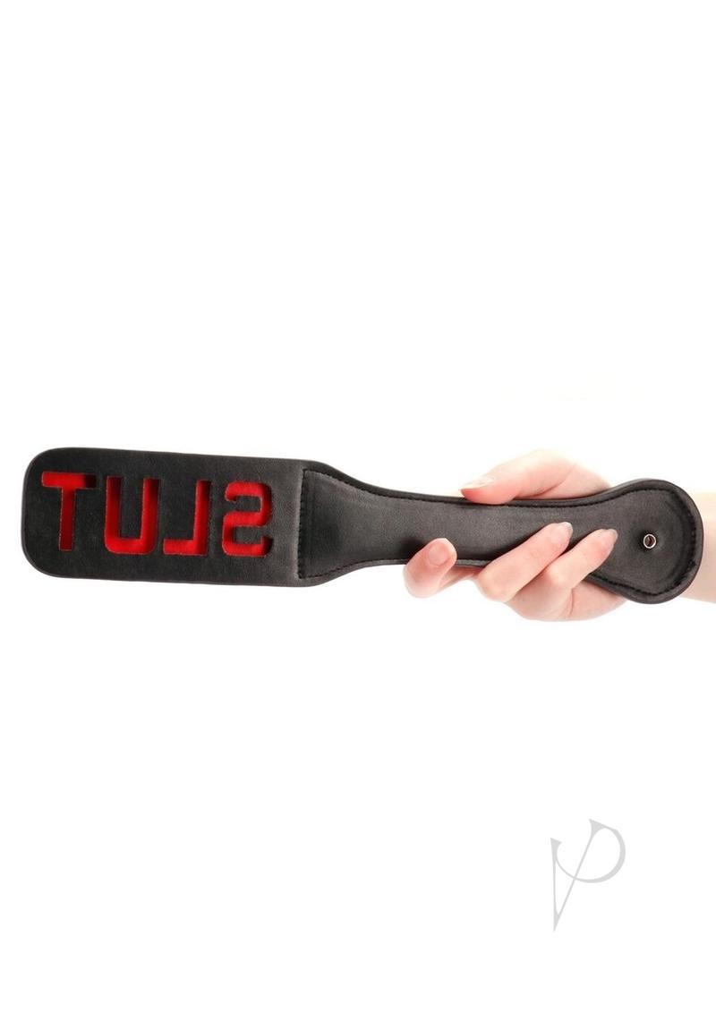 Ouch Paddle Slut Black