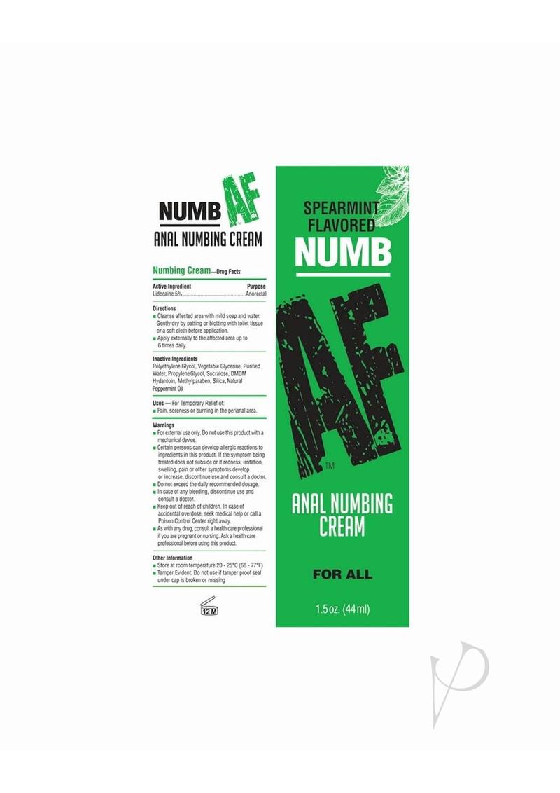 Numb Af Anal Cream Mint