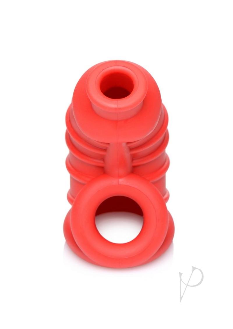 Ms Crimson Chamber Chastity Cage
