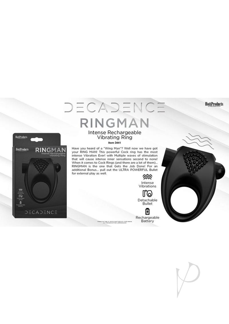 Decadence Ring Man Black
