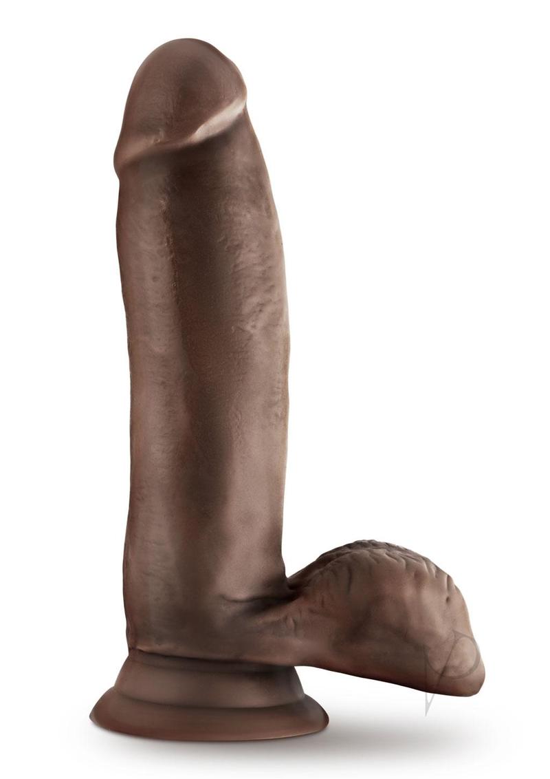 Dr Skin Glide Dildo W/balls 7 Chocolate