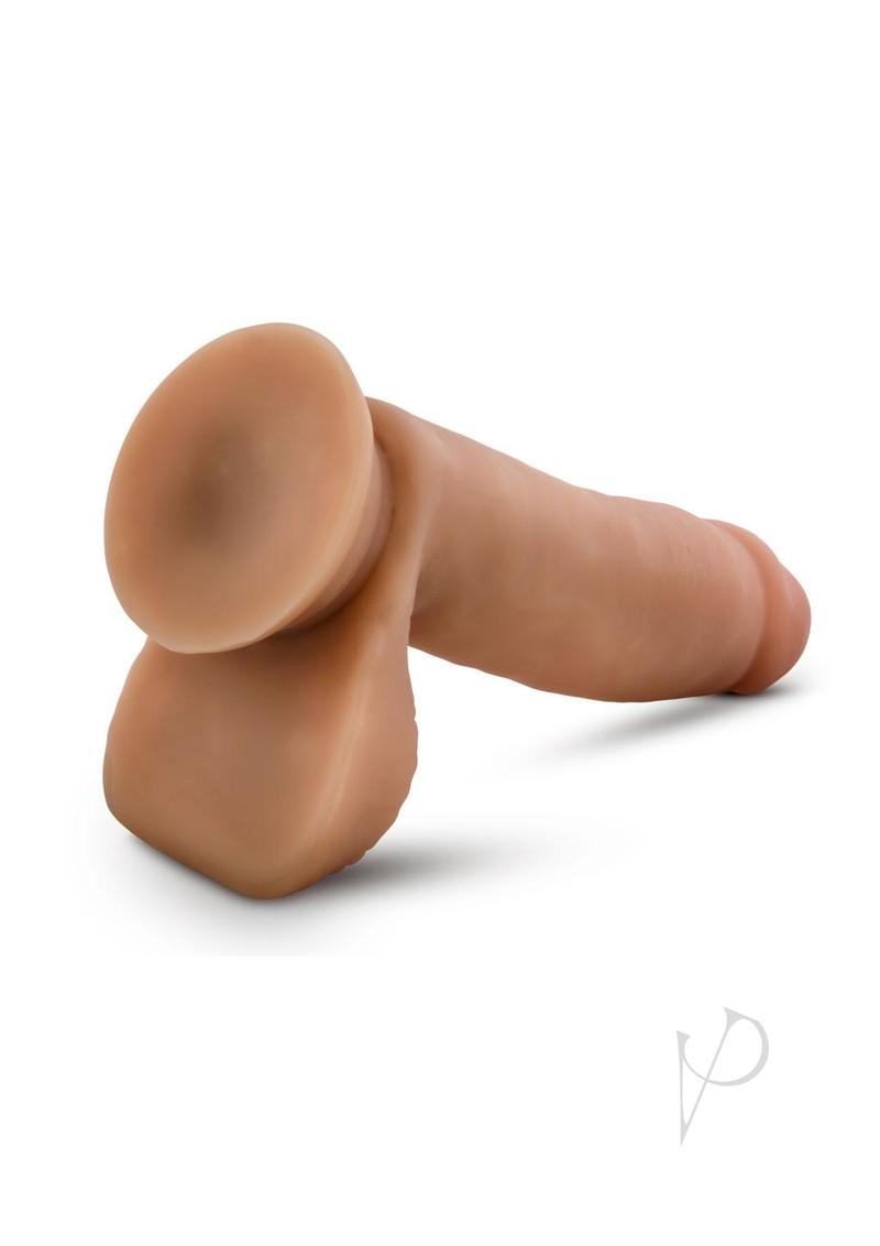 Dr Skin Glide Dildo W/balls 7 Caramel
