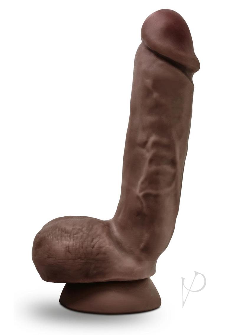 Dr Skin Glide Dildo W/balls 8.5 Chocola