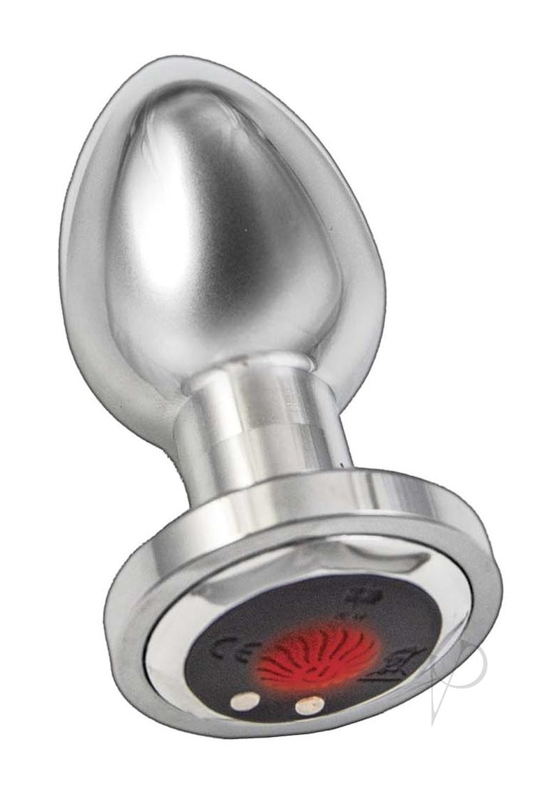 Ass-sation Remote Vibe Metal Plug Silver