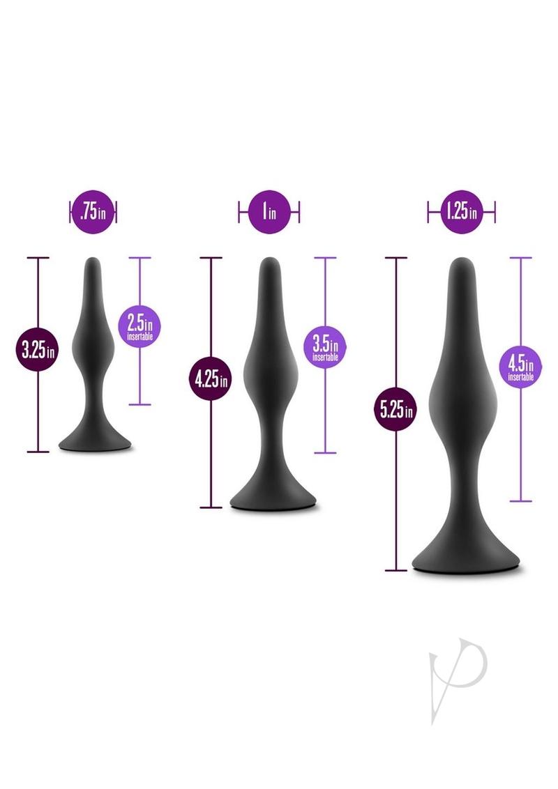 Anal Adv Platinum Silicon Begin Plug Kit
