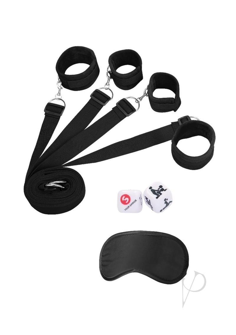 Ouch Bed Bindings Restraint System Black