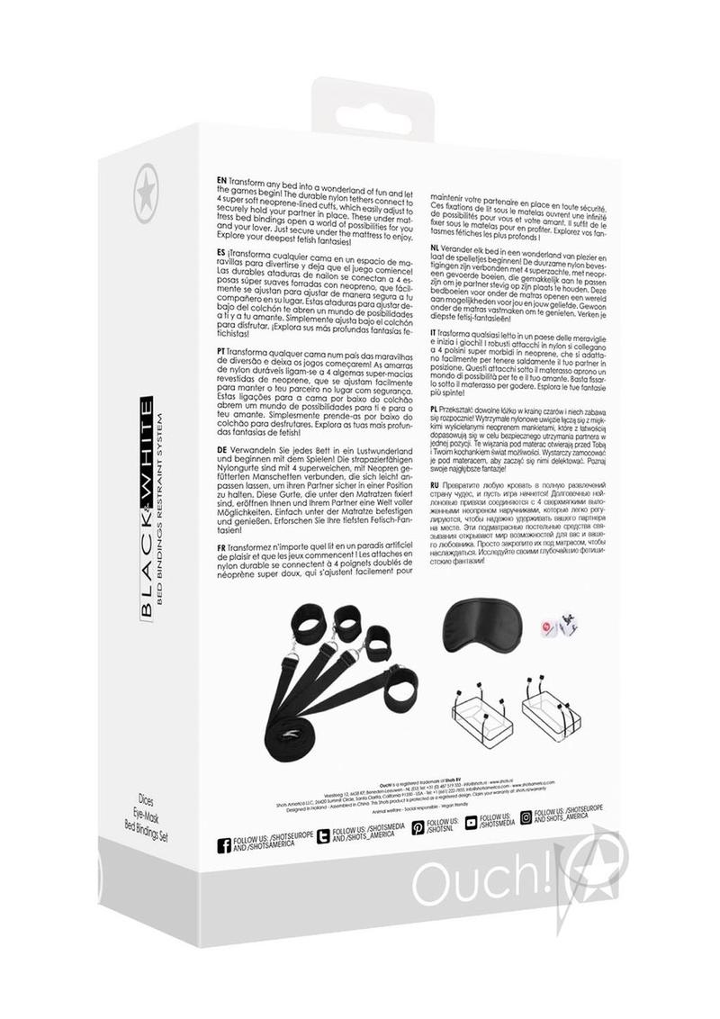 Ouch Bed Bindings Restraint System Black