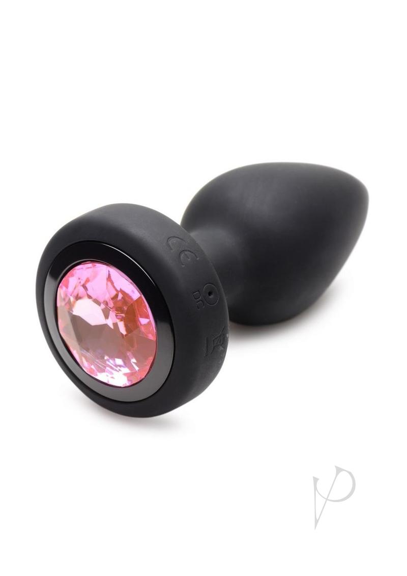 Booty Sparks Pink Gem Plug W/remote Sm