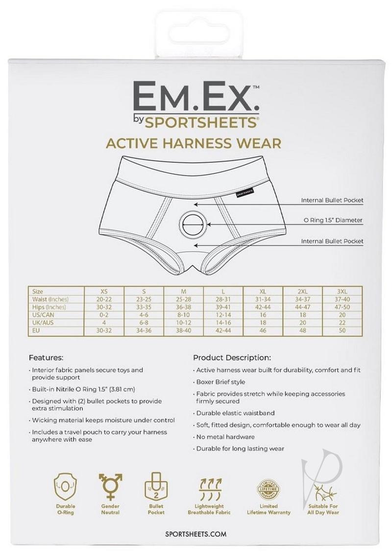 Em Ex Fit Harness Med Gray