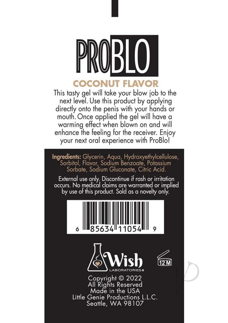 Problo Oral Pleasure Gel Coconut 1.5oz