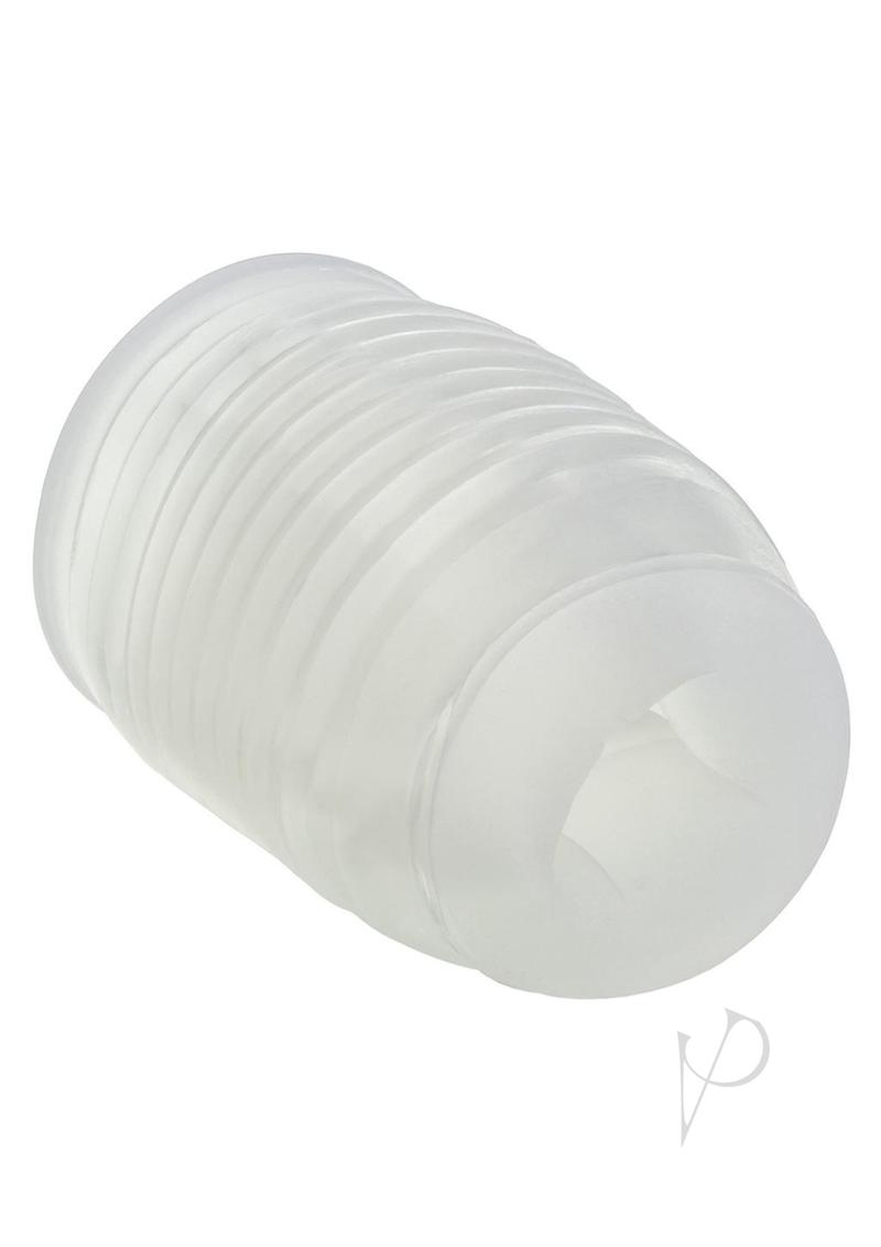 Pop Sock Ribbed Stroker Clear