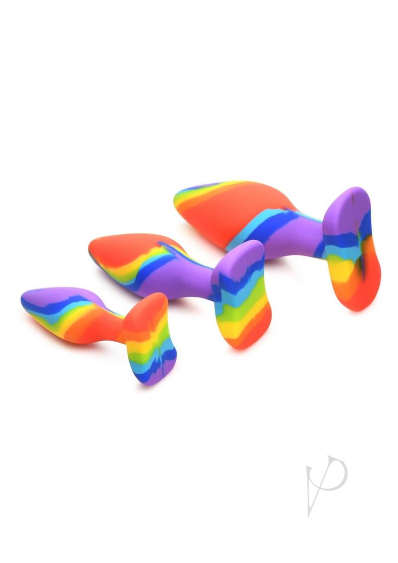 Simply Sweet Rainbow Silicone Plug 3pc