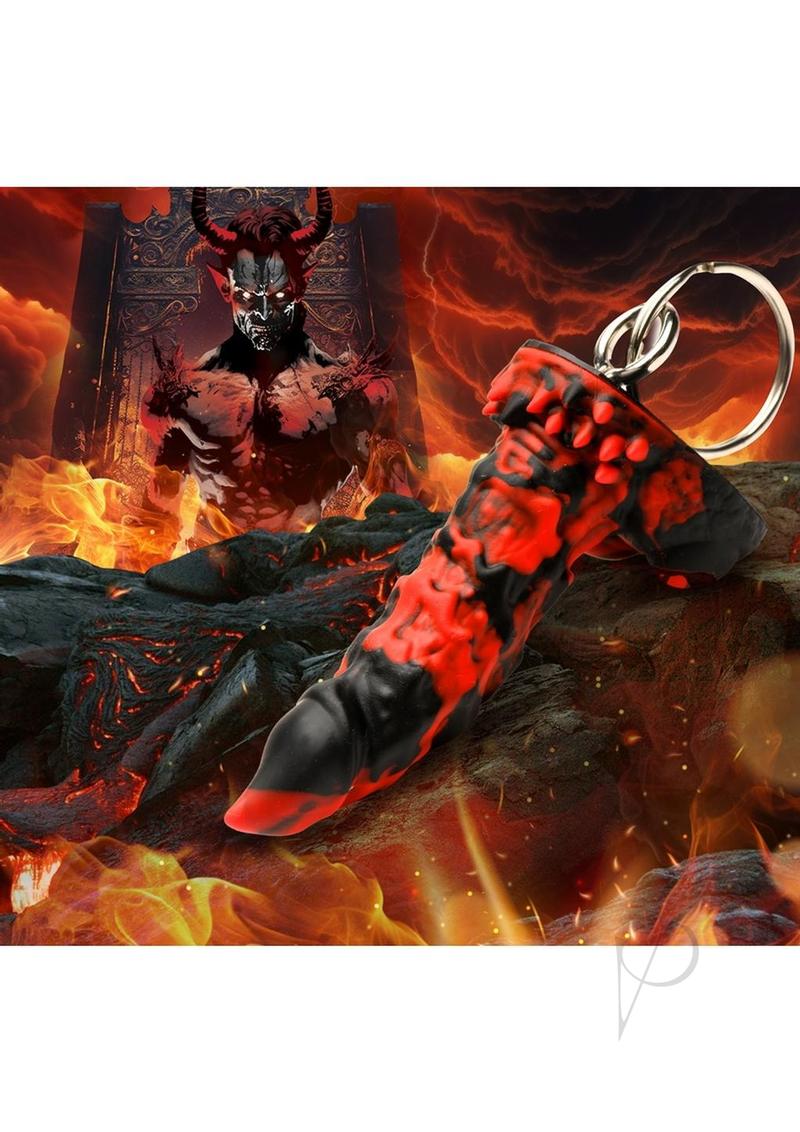 Creature Cock Fire Demon Keychain