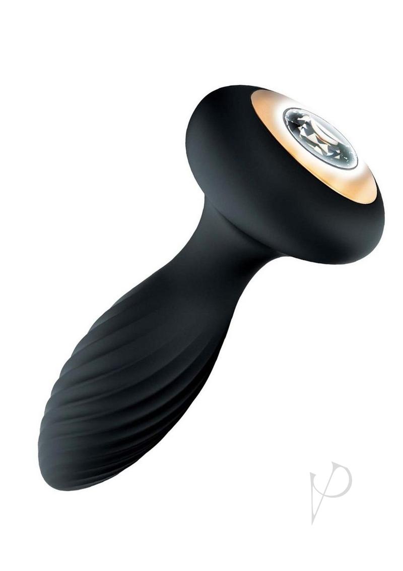 Goddess Diamond Vibrating Plug Black
