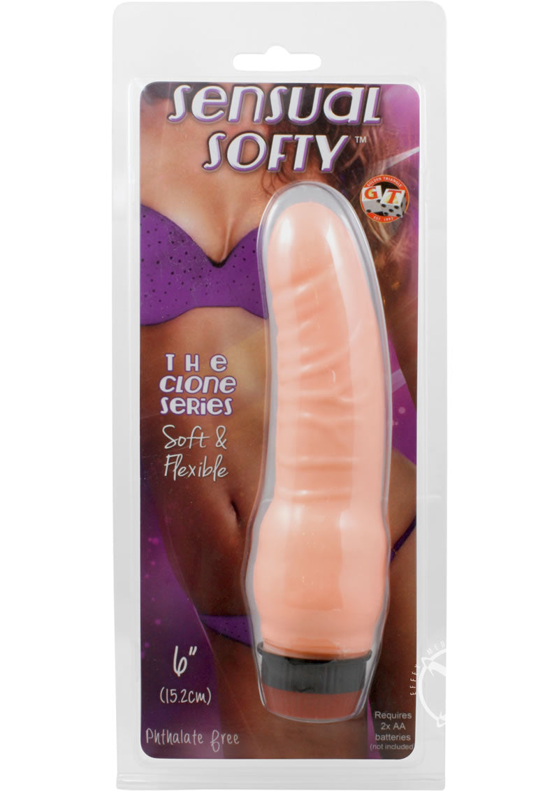 Packaging of the Sensual Softy product designed for intimate use